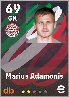 Marius Adamonis — GK, OVR 69, MAX 69
