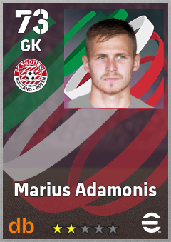 Marius Adamonis — GK, OVR 73, MAX 73