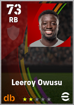 Leeroy Owusu — RB, OVR 73, MAX 73