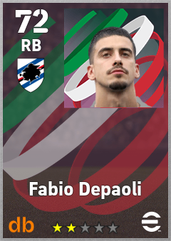 Fabio Depaoli — RB, OVR 72, MAX 72