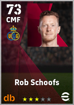 Rob Schoofs — CMF, OVR 73, MAX 73