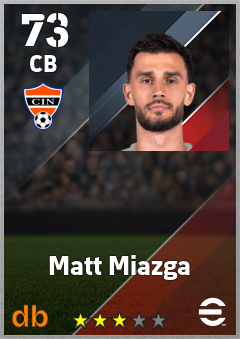 Matt Miazga — CB, OVR 73, MAX 73