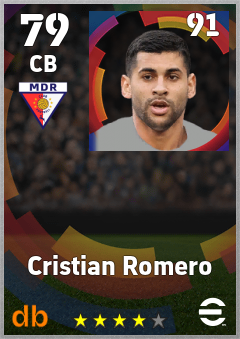 Cristian Romero eFootball player card