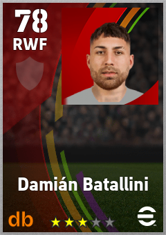 Damián Batallini — RWF, OVR 78, MAX 78