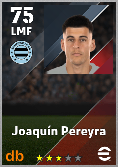 Joaquín Pereyra — LMF, OVR 75, MAX 75
