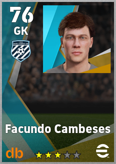 Facundo Cambeses — GK, OVR 76, MAX 76