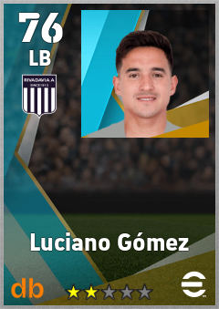 Luciano Gómez — LB, OVR 76, MAX 76