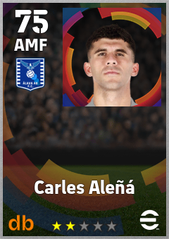 Carles Aleñá — AMF, OVR 75, MAX 75