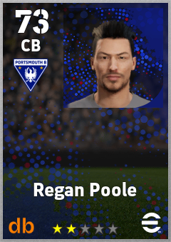 Regan Poole — CB, OVR 73, MAX 73