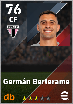 Germán Berterame — CF, OVR 76, MAX 76