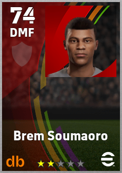 Brem Soumaoro — DMF, OVR 74, MAX 74
