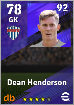 Dean Henderson eFootball player card
