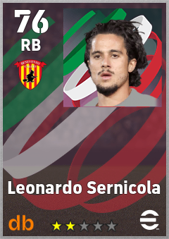 Leonardo Sernicola — RB, OVR 76, MAX 76