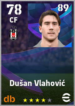 Dušan Vlahović eFootball player card