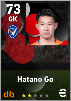 Hatano Go — GK, OVR 73, MAX 73