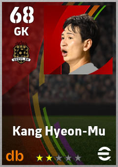 Kang Hyeon-Mu — GK, OVR 68, MAX 68