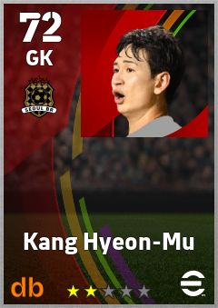Kang Hyeon-Mu — GK, OVR 72, MAX 72