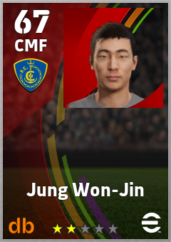 Jung Won-Jin — CMF, OVR 67, MAX 67
