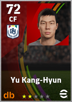 Yu Kang-Hyun — CF, OVR 72, MAX 72