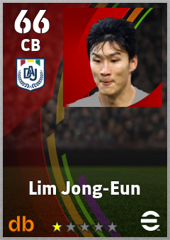 Lim Jong-Eun — CB, OVR 66, MAX 66