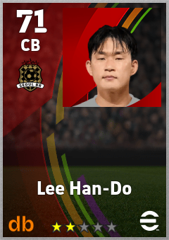 Lee Han-Do — CB, OVR 71, MAX 71