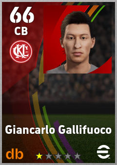 Giancarlo Gallifuoco — CB, OVR 66, MAX 66