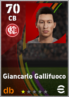 Giancarlo Gallifuoco — CB, OVR 70, MAX 70