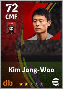 Kim Jong-Woo — CMF, OVR 72, MAX 72