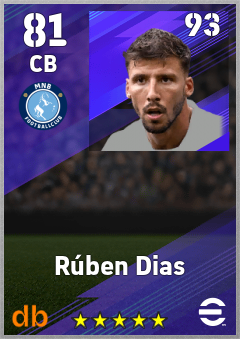 Rúben Dias eFootball player card