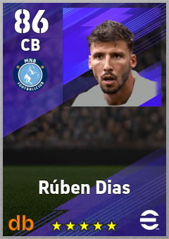 Rúben Dias — CB, OVR 86, MAX 93