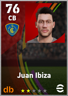 Juan Ibiza — CB, OVR 76, MAX 76