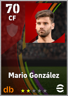 Mario González eFootball player card
