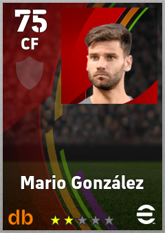 Mario González eFootball player card