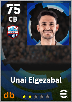 Unai Elgezabal — CB, OVR 75, MAX 75
