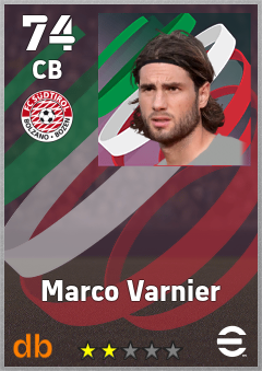 Marco Varnier — CB, OVR 74, MAX 74