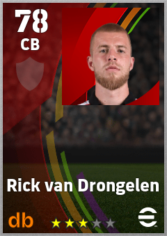Rick van Drongelen eFootball player card