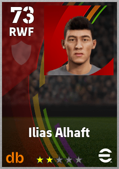 Ilias Alhaft eFootball player card