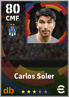 Carlos Soler — CMF, OVR 80, MAX 80