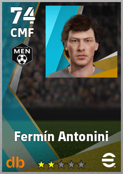Fermín Antonini — CMF, OVR 74, MAX 74