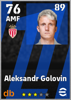 Aleksandr Golovin eFootball player card