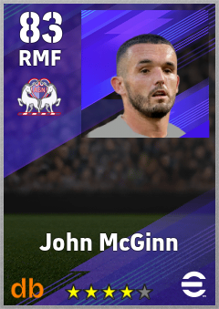 John McGinn — RMF, OVR 83, MAX 91