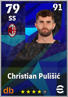 Christian Pulišić eFootball player card
