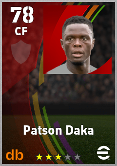 Patson Daka eFootball player card