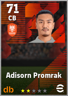 Adisorn Promrak eFootball player card