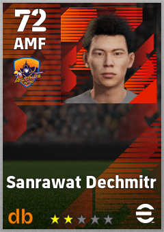 Sanrawat Dechmitr — AMF, OVR 72, MAX 72