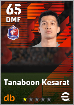 Tanaboon Kesarat — DMF, OVR 65, MAX 65