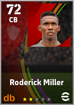 Roderick Miller — CB, OVR 72, MAX 72