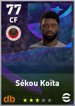 Sékou Koïta — CF, OVR 77, MAX 77