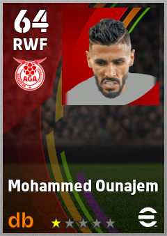 Mohammed Ounajem — RWF, OVR 64, MAX 64