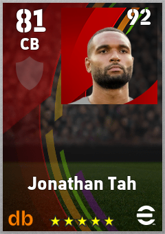 Jonathan Tah eFootball player card